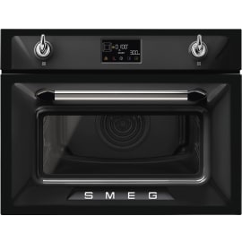 מיקרוגל בנוי משולב תנור 40 ליטר SMEG SO4902M1N שחור