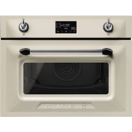 מיקרוגל בנוי משולב תנור 40 ליטר SMEG SO4902M1P שמנת