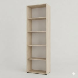 כוננית 5 מדפים 60 ס"מ דגם A-4 גוון עץ אלון