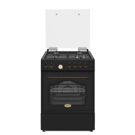תנור משולב כיריים 60 ס"מ LACASA LC6060RB שחור