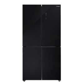 מקרר 4 דלתות בומפני Bompani BO585GBK-ICE זכוכית שחורה כולל יצרן קרח