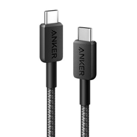 כבל 0.9 מטר אנקר Anker 322 USB-C to USB-C שחור