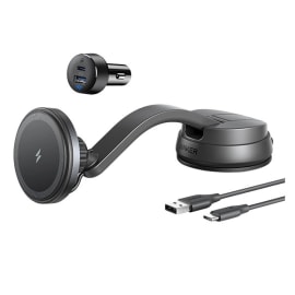 מעמד טעינה אלחוטית לרכב אנקר Anker USB-C מגנטי שחור
