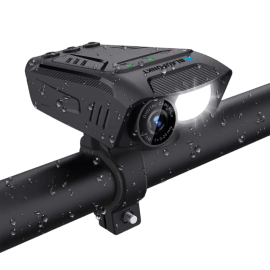 מצלמת אקסטרים Full HD בלאופונקט Blaupunkt BP-6440B לרוכבי אופניים עם פנס LED וצפצפה