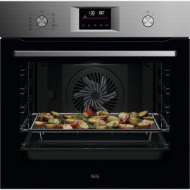 תנור בנוי פירוליטי 60 ס"מ AEG OS6PB50AM כסוף