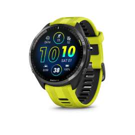 שעון חכם גרמין מולטיספורט Garmin Forerunner 965 GPS 47mm טיטניום רצועת סיליקון שחור צהוב