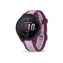 שעון חכם גרמין Garmin Forerunner 165 Music GPS 43mm שחור רצועת סיליקון Berry/Lilac