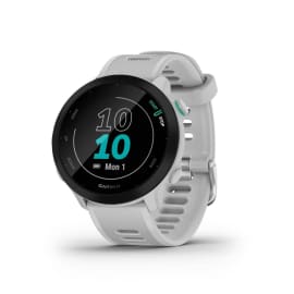 שעון חכם גרמין 42mm גרמין Garmin Forerunner 55 Black שחור רצועת סיליקון Whitestone