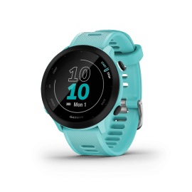 שעון חכם גרמין 42mm גרמין Garmin Forerunner 55 Black שחור רצועת סיליקון Aqua