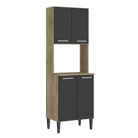 ארונית שירות למיקרוגל ברדקס Bradex Arizona אלון משולב שחור