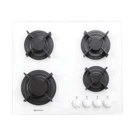 כיריים גז 60 ס"מ פרטלי Fratelli Crystal 60 PFC640W לבן זכוכית