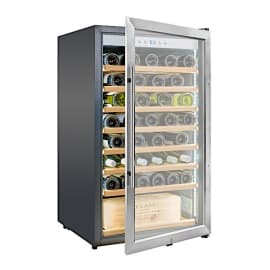 מקרר יין עד 75 בקבוקים עם מדפי עץ וינופו Vinopo SU-75S נירוסטה