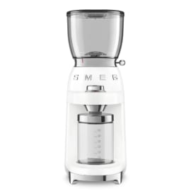 מטחנת קפה SMEG CGF01WHEU לבן שלג רטרו