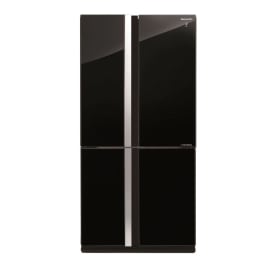 מקרר 4 דלתות שארפ SHARP SJ-FSRN87V-BK זכוכית שחורה