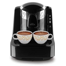 מכונת קפה שחור OKKA OK002B כרום/שחור