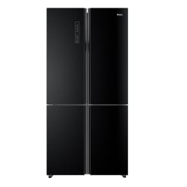 מקרר 4 דלתות האייר Haier HRF-6200F זכוכית שחורה