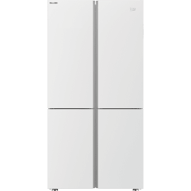 מקרר 4 דלתות Beko GN1406222GW זכוכית לבנה