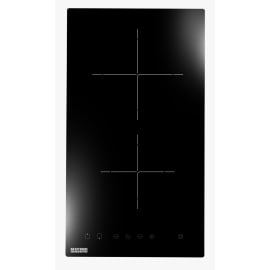 כיריים קרמיות דומינו 30 ס"מ מאסימו Masimo LAV6200 זכוכית שחורה