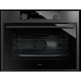 תנור בנוי משולב מיקרוגל 45 ס"מ אסקו Asko OCM8487B נירוסטה שחורה