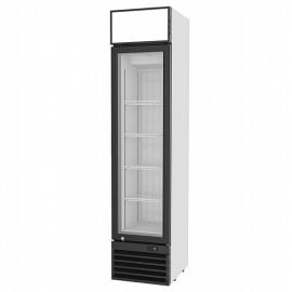 מקפיא ויטרינה צר 159 ליטר Landers SSD159WA לבן מסגרת שחורה