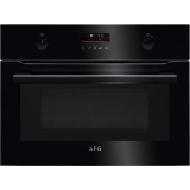 תנור אדים בנוי משולב מיקרוגל 45 ס"מ AEG KME565060B שחור