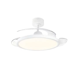 מאוורר תקרה 42" Westinghouse Laguna כנפיים מתקפלות שלט עמעם ותאורה 40W CCT לבן