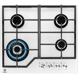 כיריים גז 60 ס"מ אלקטרולוקס Electrolux KGG64362W לבן זכוכית