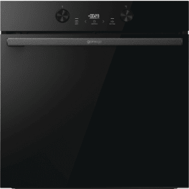 תנור בנוי פירוליטי 60 ס"מ גורנייה Gorenje BPS6737E04DBG זכוכית שחורה
