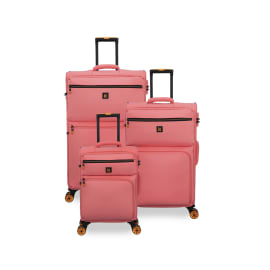 סט 3 מזוודות בד 20/25/03 It Luggage Compartment ורוד