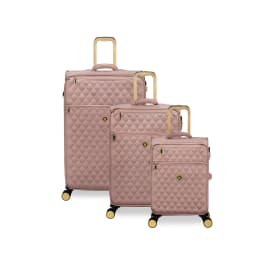 סט 3 מזוודות בד 20/25/03 It Luggage Glimmering ורוד מוזהב