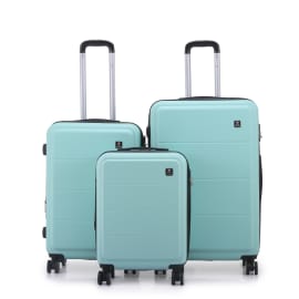 סט 3 מזוודות קשיחות 20/24/28 אינץ' Swiss Voyager Milano מנטה