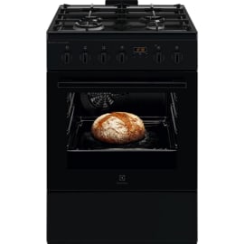 תנור משולב כיריים 60 ס"מ אלקטרולוקס Electrolux LKK660224K שחור