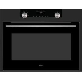 תנור בנוי משולב מיקרוגל 45 ס"מ אסקו Asko OCM8464A1 נירוסטה שחורה