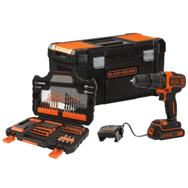 סט מקדחה דופקת / מברגה Black & Decker BDCHD18S1KA-QW 18V