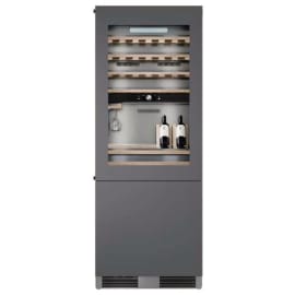 מקרר אינטגרלי מקפיא תחתון פרטלי Fratelli 2438IC עם חלון לתצוגת יין