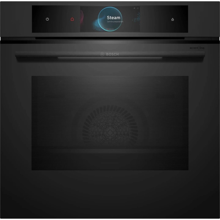תנור אדים בנוי 60 ס"מ בוש Bosch HSG938EM1 שחור מט Accent Line