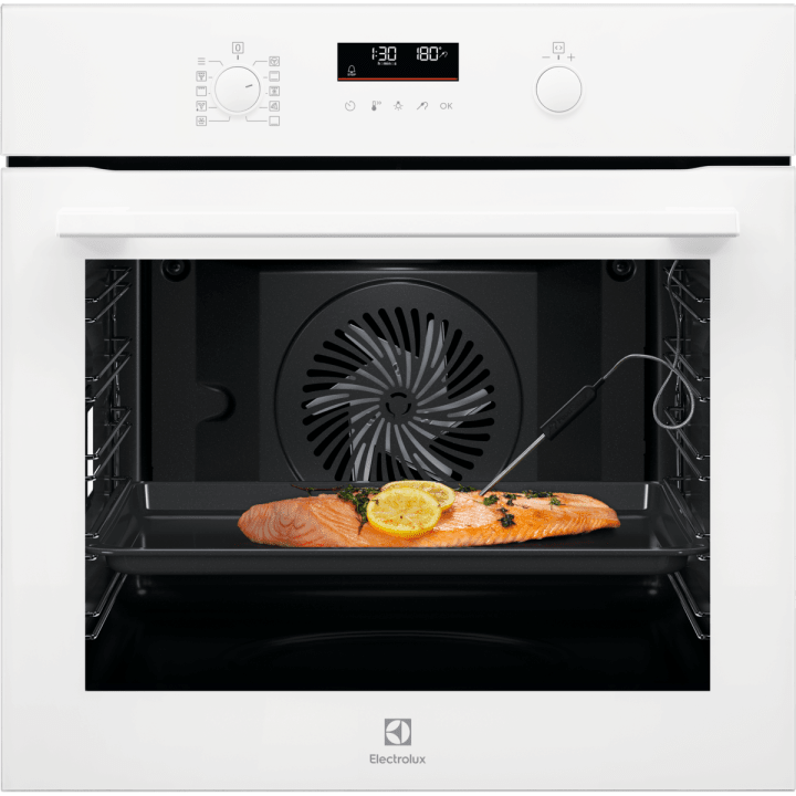 תנור בנוי פירוליטי 60 ס"מ אלקטרולוקס Electrolux SenseCook EOP7422V זכוכית לבנה