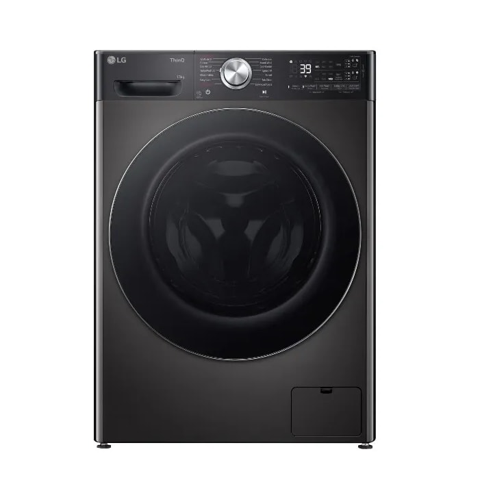 מכונת כביסה פתח חזית 13 ק"ג LG WF13314GBC שחור