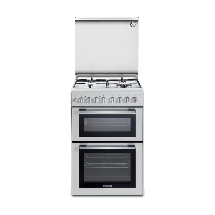 תנור דו-תאי משולב כיריים גז 60 ס"מ רוזיירס Rosieres RGM94M2W לבן