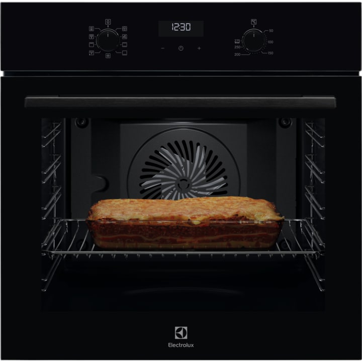 תנור בנוי 60 ס"מ אלקטרולוקס Electrolux EOH6219K זכוכית שחורה
