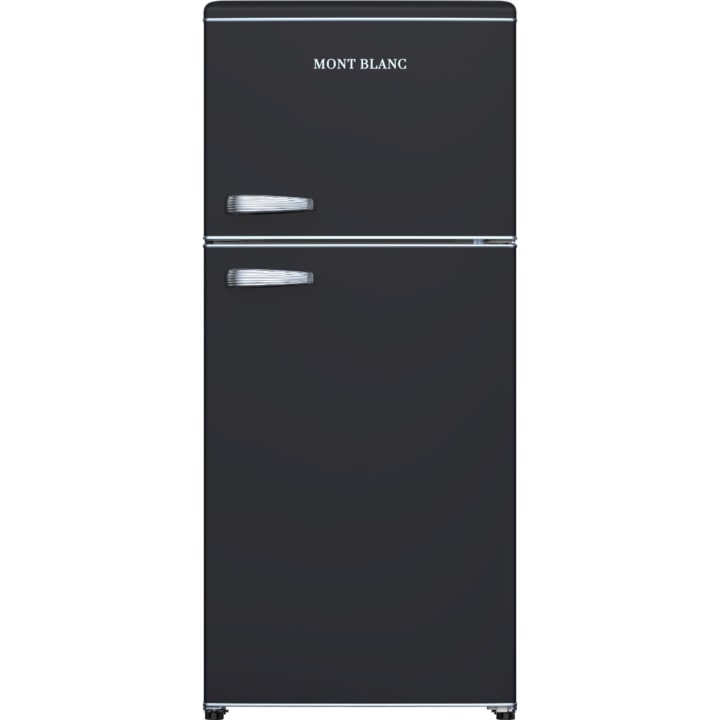 מקרר מקפיא עליון 518 ליטר מון בלאן MONT BLANC MBR-640FF-BLK שחור רטרו