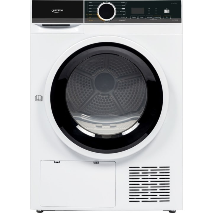 מייבש כביסה משאבת חום 8 ק"ג קריסטל CRYSTAL DHP 8200B