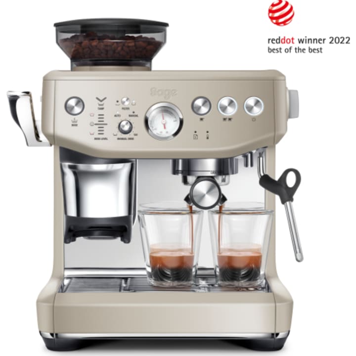 מכונת קפה Sage SES876ALM Barista Express Impress קרם שקד