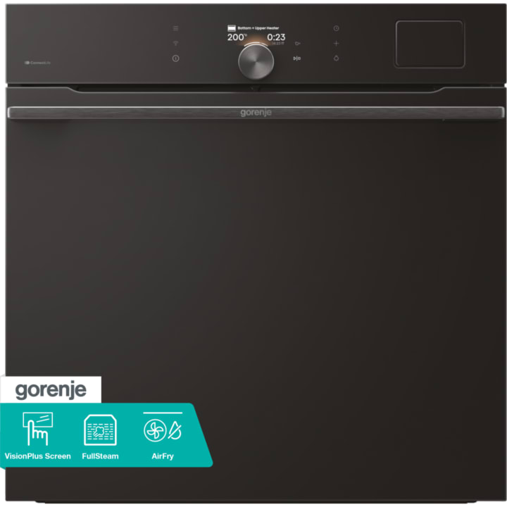 תנור אדים בנוי 60 ס"מ גורנייה Gorenje BFS6148B שחור