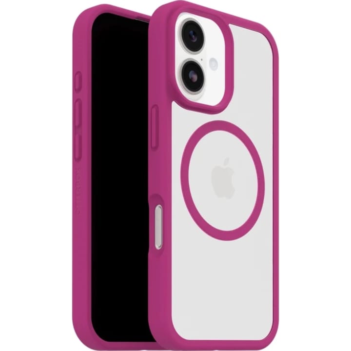 כיסוי OTTERBOX REACT MAGSAFE לאייפון 17 ורוד\שקוף
