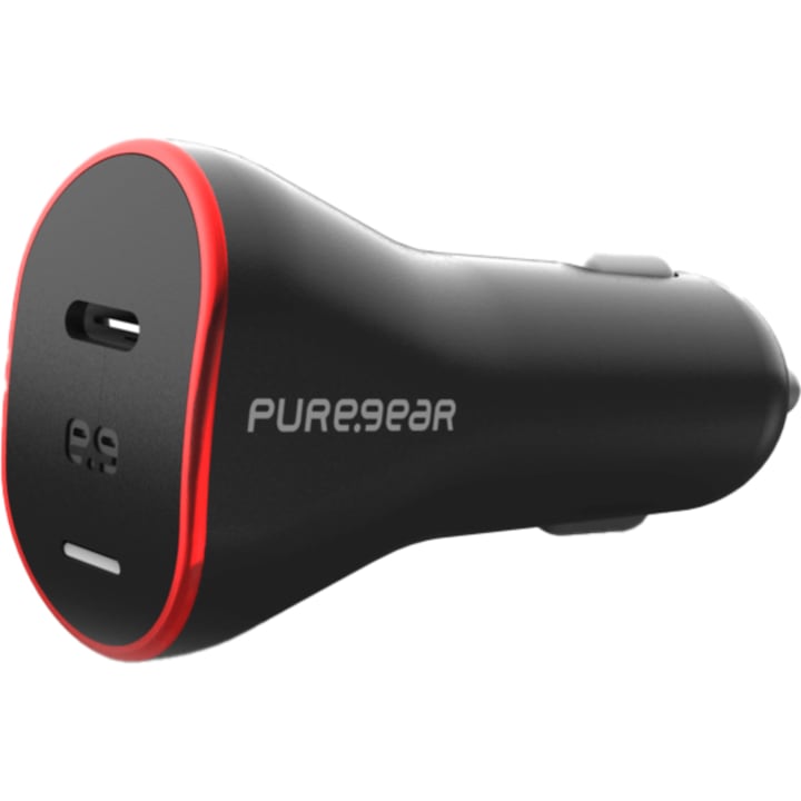 מטען לרכב PureGear 65W GaN 2 Car Charger שחור