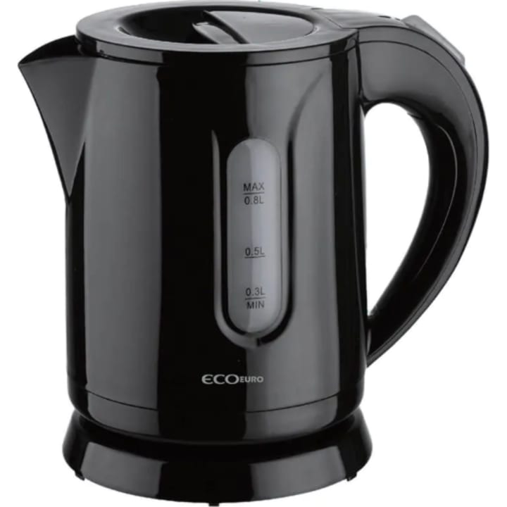 קומקום חשמלי 0.8 ליטר EcoEuro HYK-8160B שחור