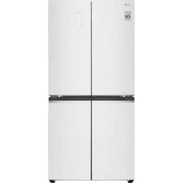 מקרר 4 דלתות LG GRB608WEDID זכוכית לבנה