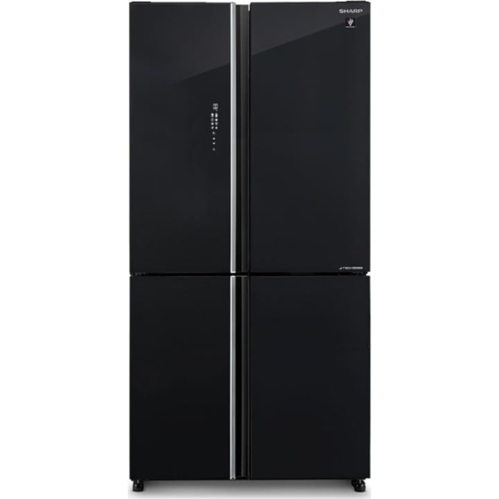 מקרר 4 דלתות שארפ דגם SJ8960BK זכוכית שחורה