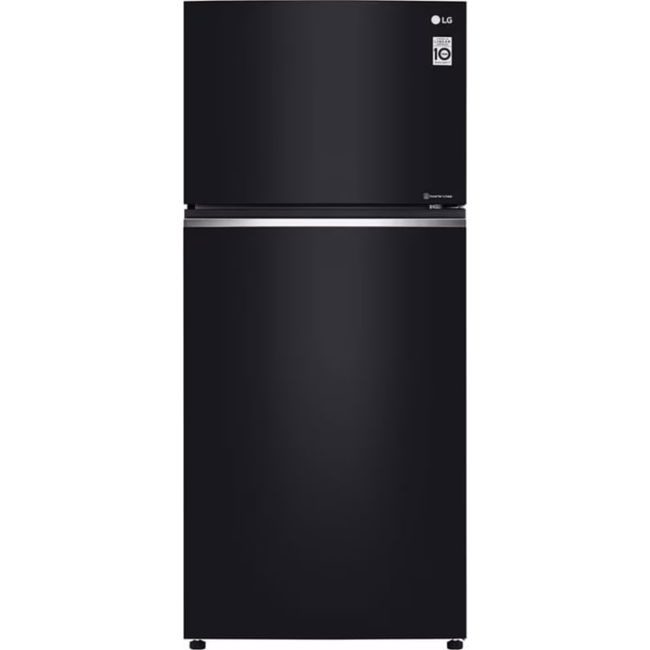 מקרר מקפיא עליון LG GRM6781BU זכוכית שחורה